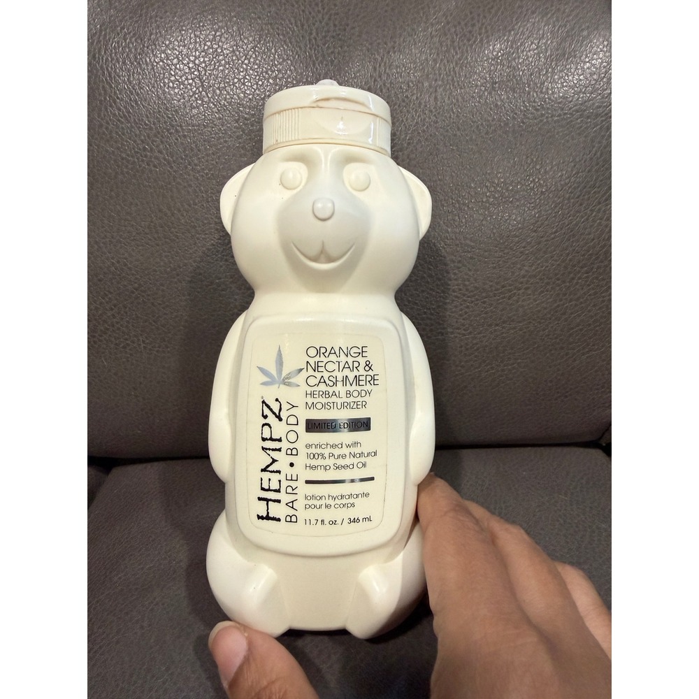 Hempz Bare Body Orange Nectar & Cashmere Herbal Body Moisturizer Bear 11.7oz New